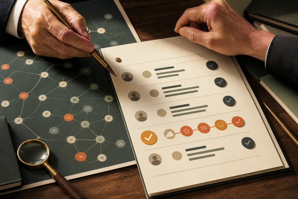 Talent evidence aligned to a project and client decision.